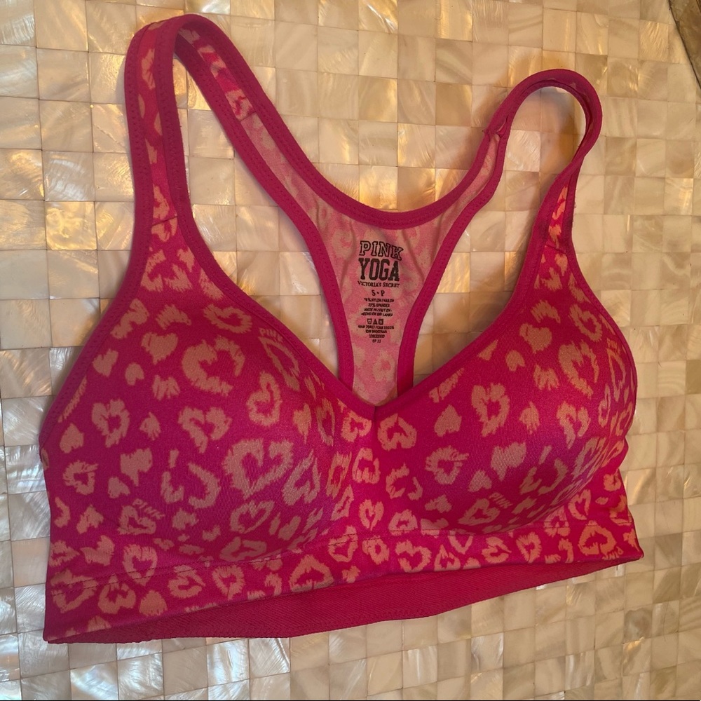 Victoria secret bra top pink yoga line